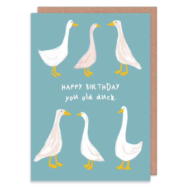 Geburtstagskarte Ente You are so ducking old – Canard de Bain